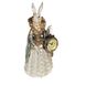 Декоративна фігурка з годинником дама-кролик 24.5 см