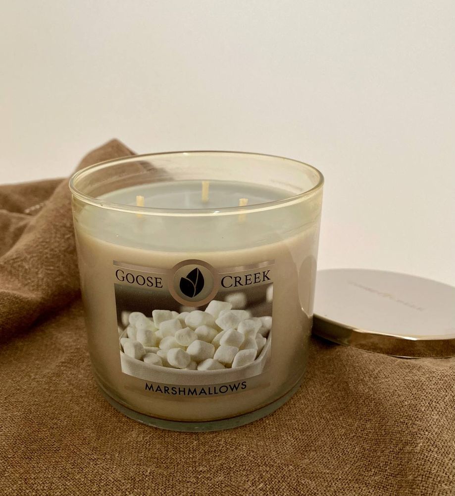 Фото Ароматична соєва  свічка Goose Creek Marshmallows на 3 фітілі  35 годин