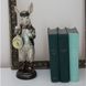 Декоративна статуетка з годинником Білий кролик, 30 см (419-204)