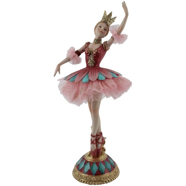 Фото Новорічна балерина у червоному Exner 11x10x27,5 cm Німеччина