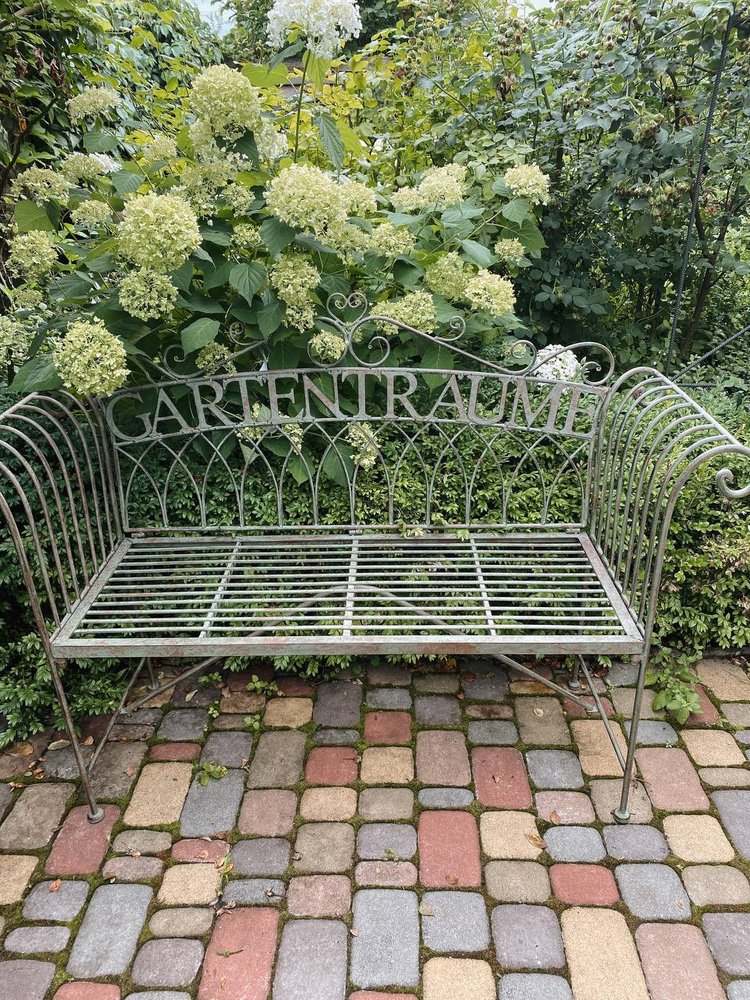 Фото Металлическая садовая скамейка Сampo 135x47xH97cm Германия