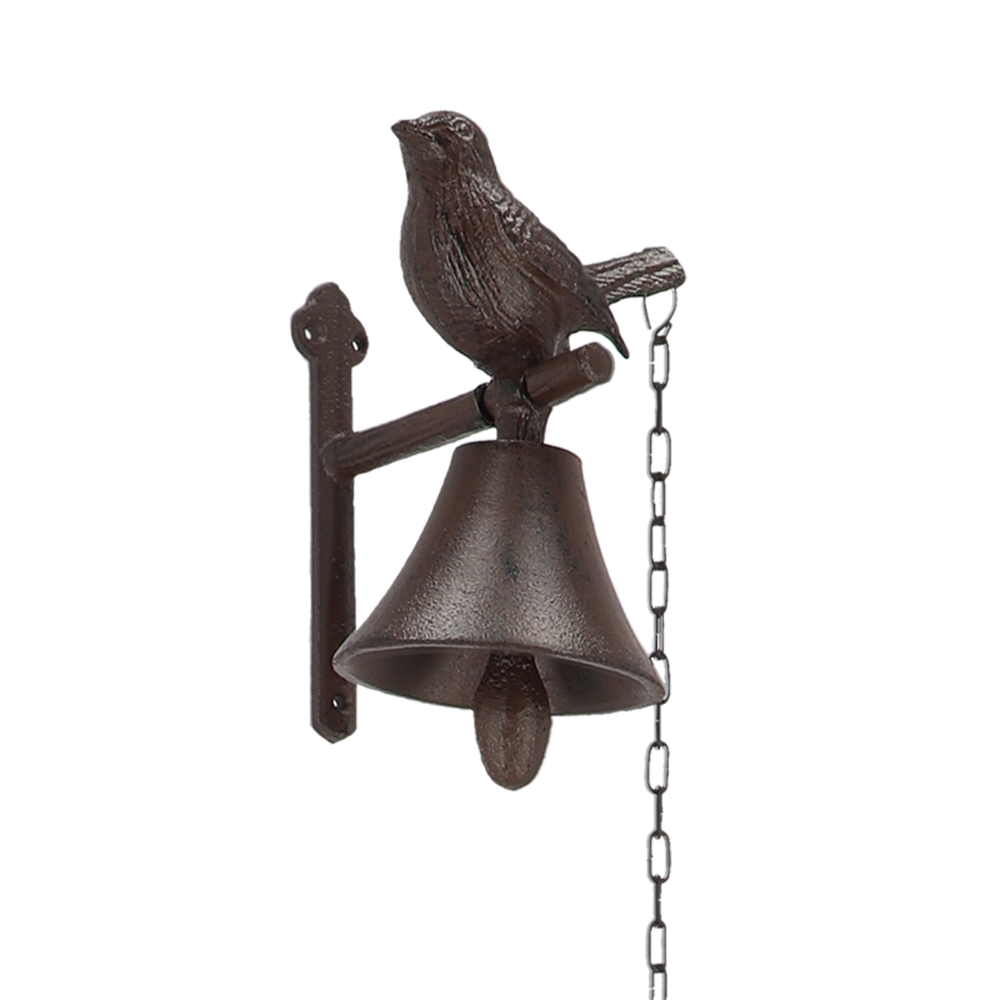 Фото Чавунний дзвіночок з пташкою Esschert Design 12x14.8x 20.1 см Нідерланди