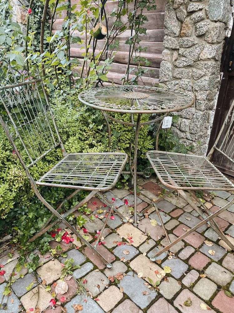 Фото Металлический садовый стол Сampo D70xH74cm Германия