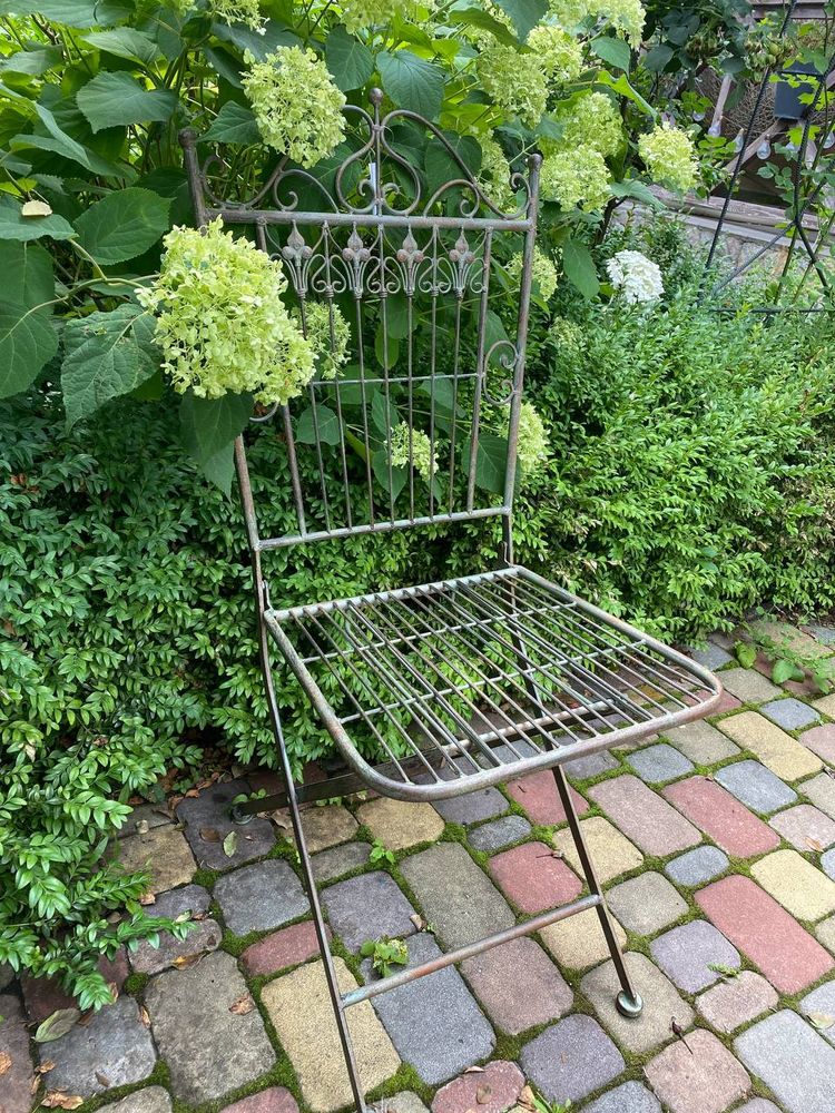 Фото Набір з 2 садових металевих стільців Campo 43x50xH96cm НІмеччина
