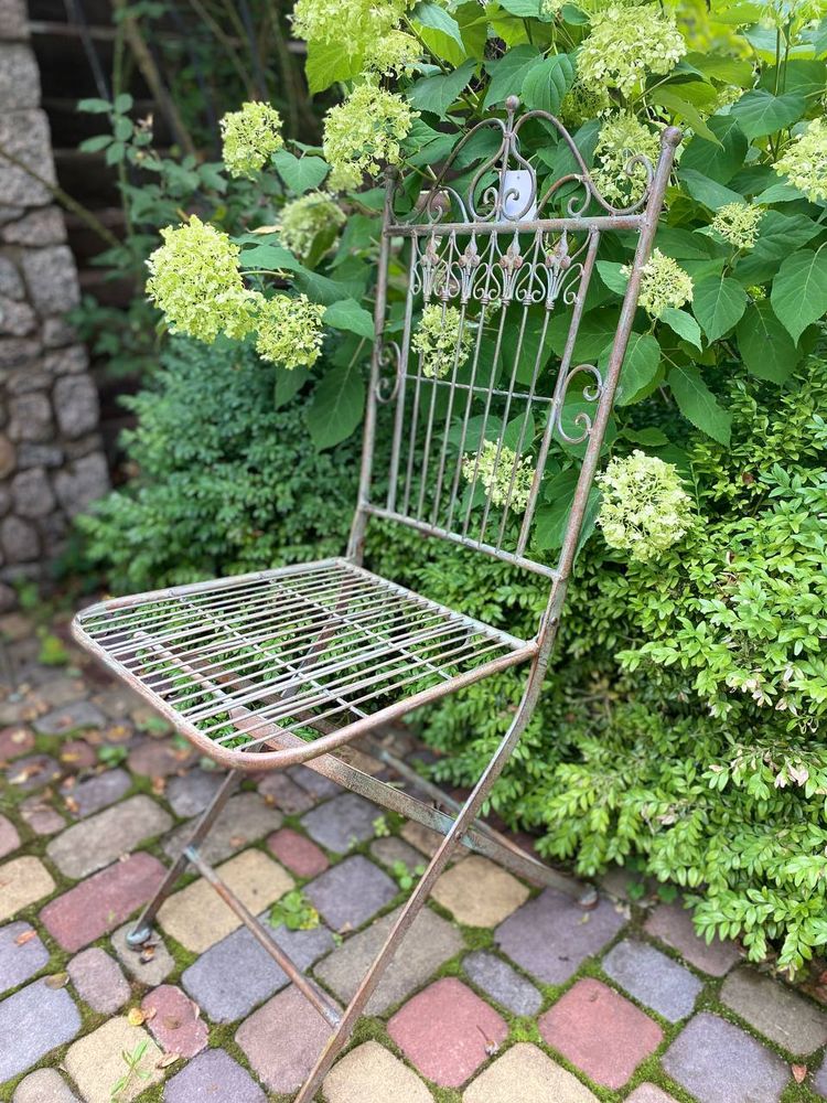 Фото Набір з 2 садових металевих стільців Campo 43x50xH96cm НІмеччина