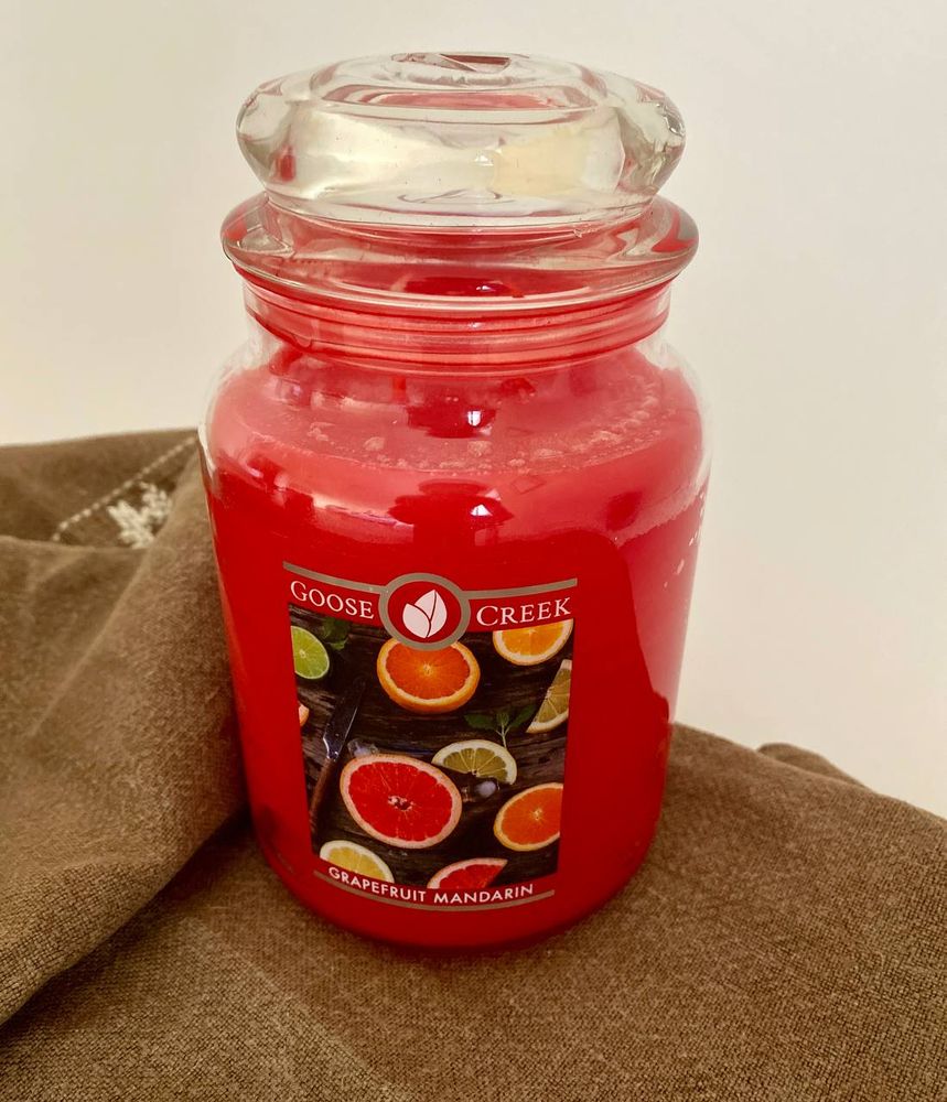 Фото Ароматична соєва двухфітильная свічка Goose Creek Grapefruit Mandarin 150 годин