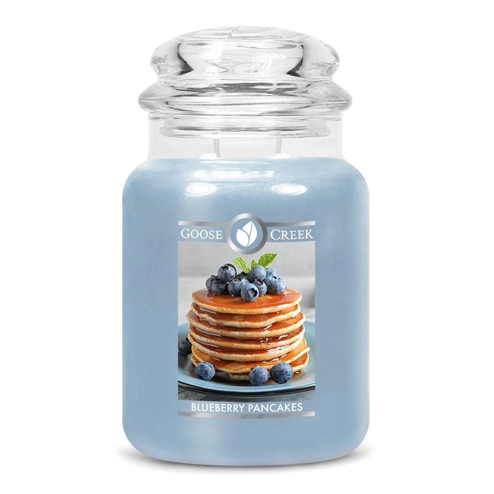 Фото Ароматична соєва двухфітильная свічка Goose Creek Blueberry Pancakes  150 годин