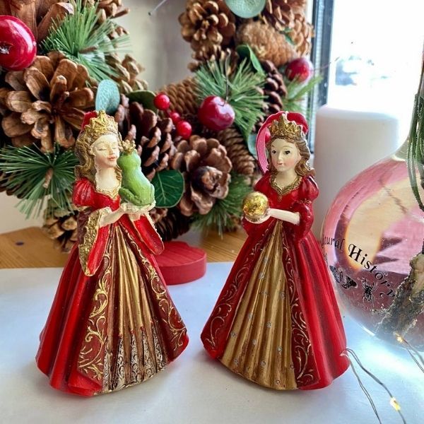 Фото Набір із 2 новорічних іграшок на ялинку Exner Принцеса 5,5x5x11,5 cm Німеччина