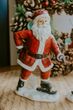 Фото Новогодняя фигурка Дед Мороз на коньках( вариант 1)12,5x7xH19cm
