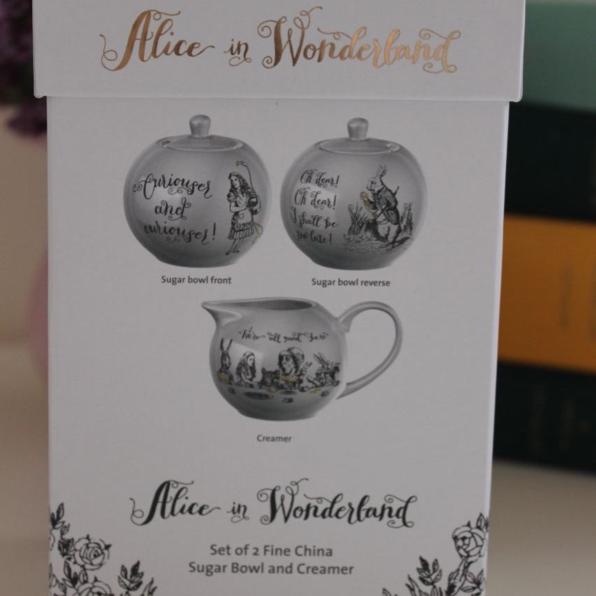 Фото Цукорниця і молочник для вершків в подарунковій упаковці Kitchen Craft Alice In Wonderland