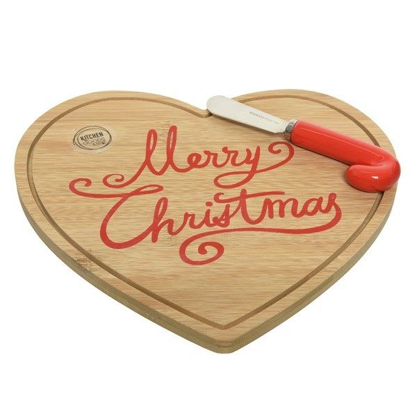 Фото Комплект доска и нож Kaemingk Merry Christmas 23*21*3 см