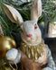 Декоративная статуэтка с часами Белый кролик 34.5см (419-148)