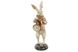 Фото Декоративная статуэтка с часами Белый кролик 34.5см