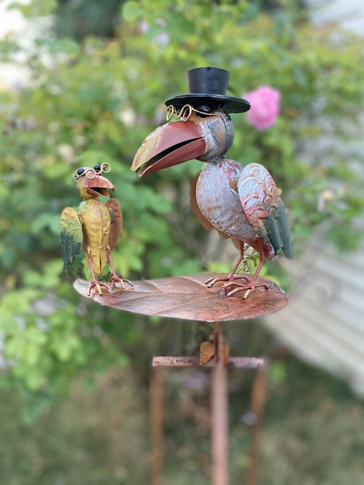 Фото Садовий флюгер Exner Пташки 35,5x15,2x135 cm Німеччина