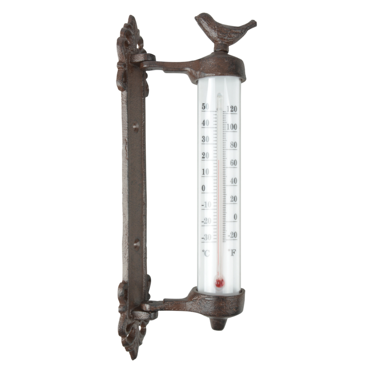 Фото Чавунний термометр Esschert Design 4.9x9.8x27.3cм Голандія