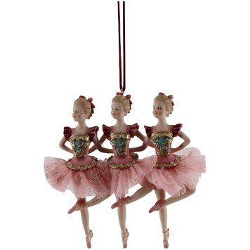 Фото Новогодняя игрушка на елку Балерины 11x2,7x13,4 cm