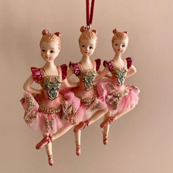 Фото Новорічна іграшка на ялинку Балерини 11x2,7x13,4 cm