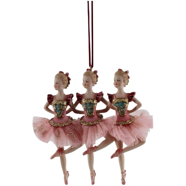 Фото Новогодняя игрушка на елку Балерины 11x2,7x13,4 cm